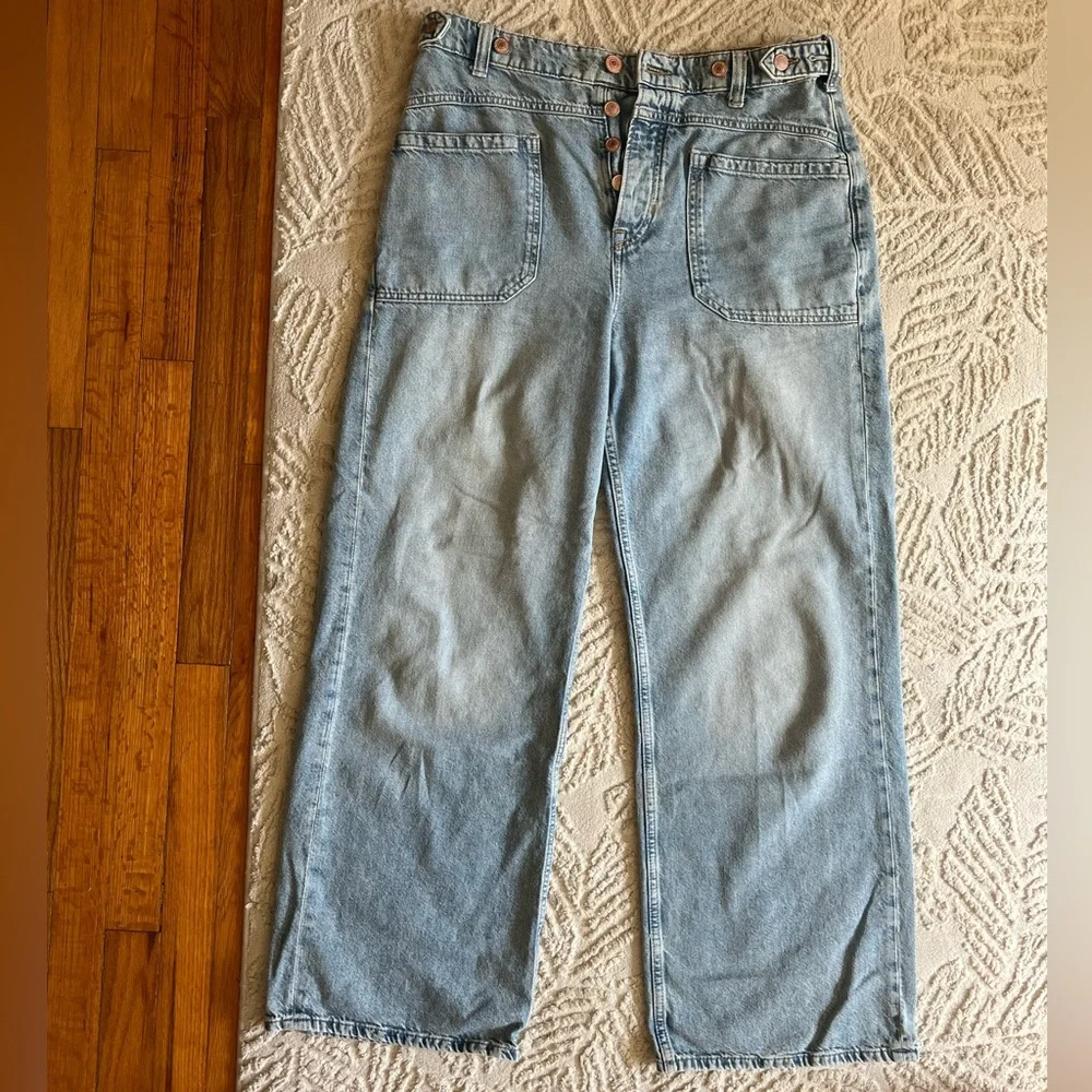 We The Free Palmer Cuffed Jeans in La La Land Wash - Picture 2 of 6